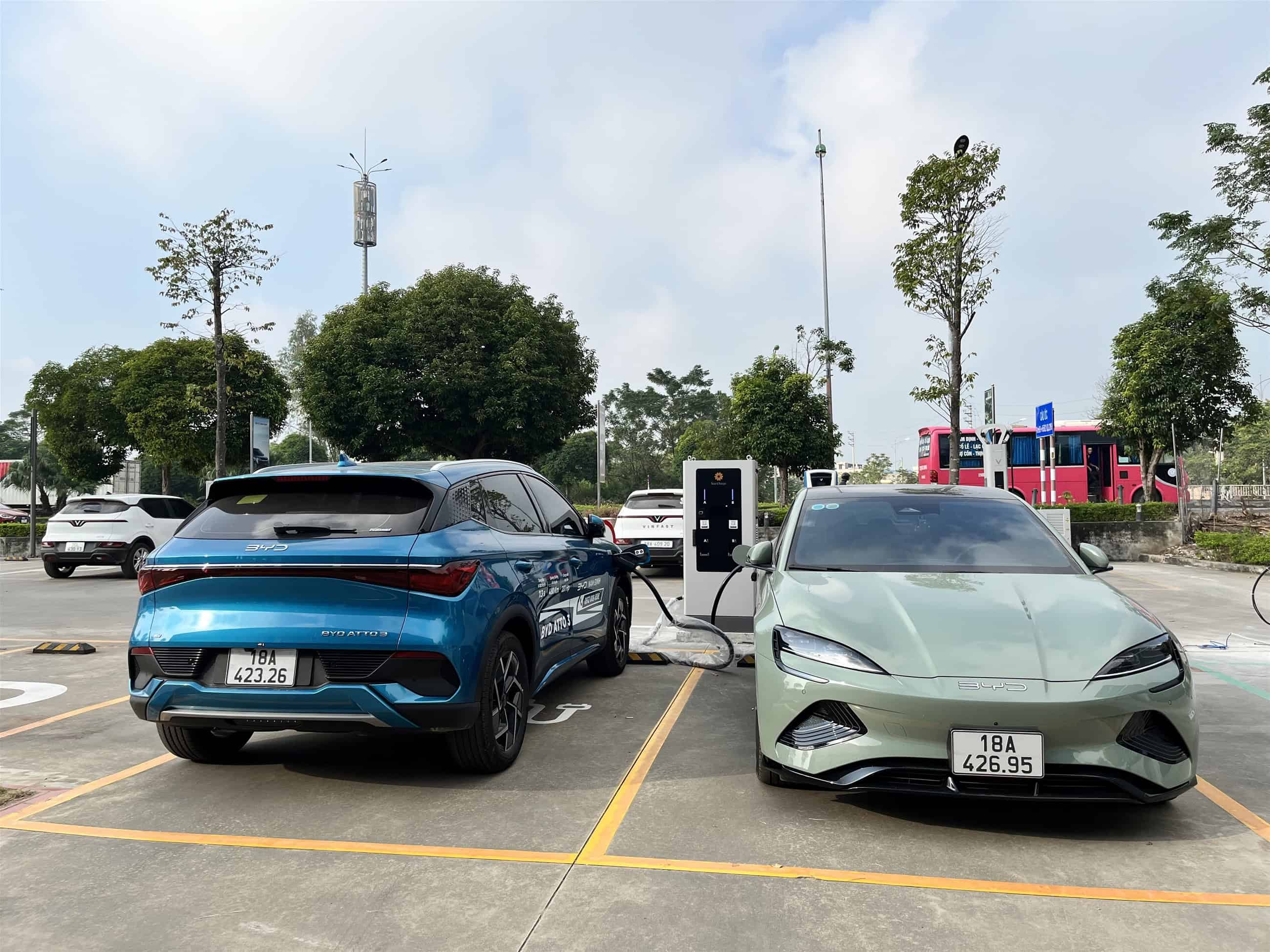 Bản đồ trạm sạc BYD