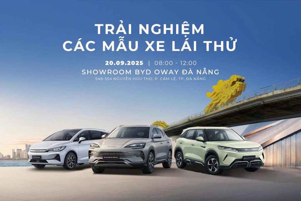 BYD Đà Nẵng: Sự kiện lái thử BYD ngày 20.09.2025